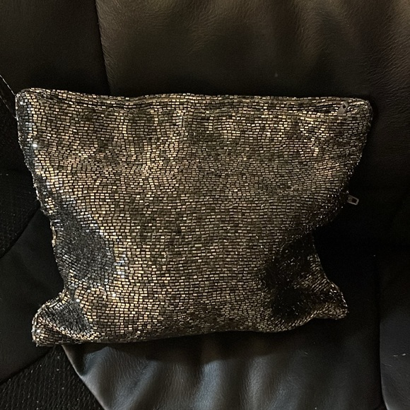 Like New Club Monaco Metalic Micro Bead Evening Clutch - Picture 2 of 4